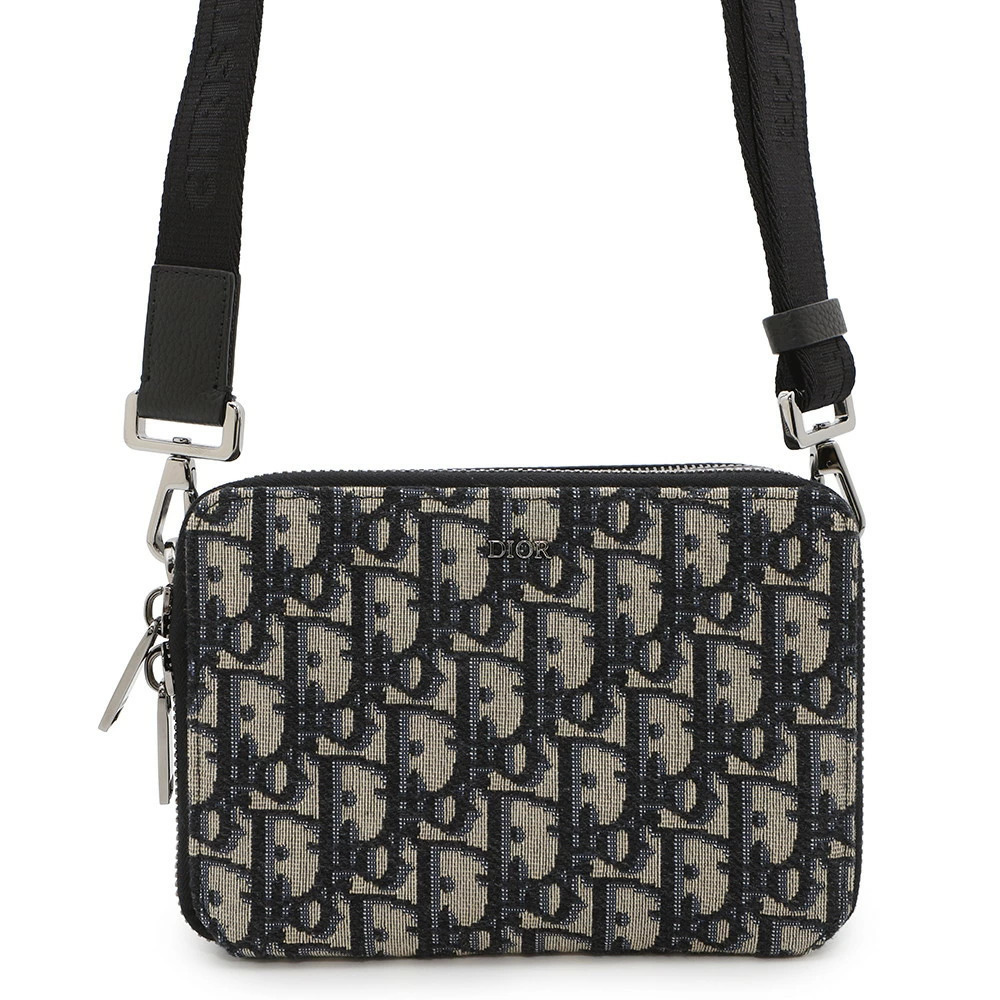 Christian Dior Shoulder Bag Oblique Canvas Trotter